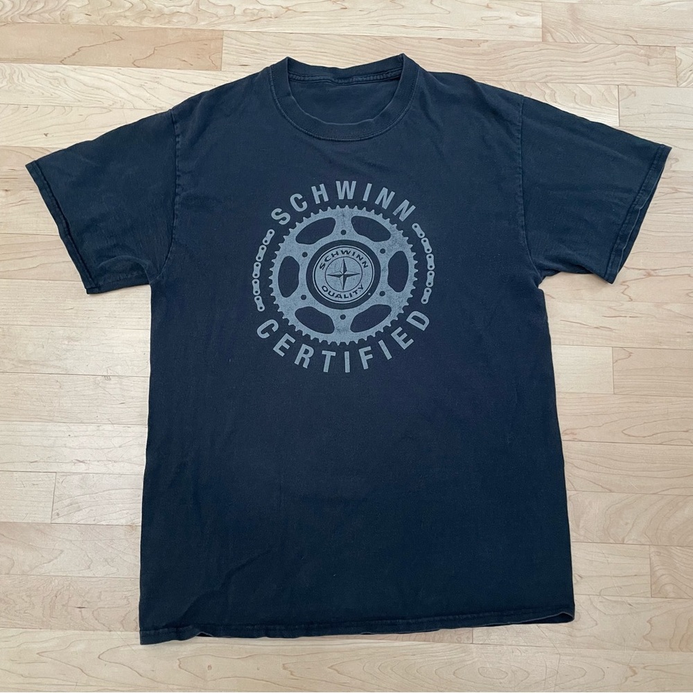 Faded Black Schwinn T-Shirt Small
